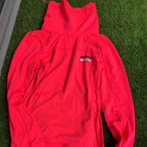 VS PINK Neon Pink Dri-fit Pull over